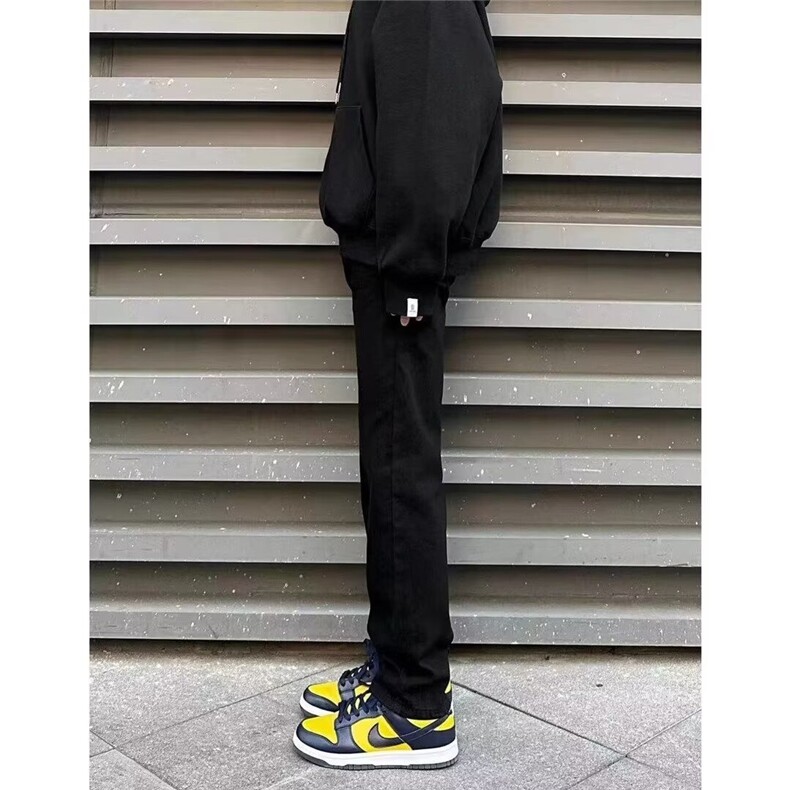 牛仔裤男春秋潮流街头ins百搭显瘦水洗裤休闲直筒裤NZC08,男装牛仔裤,星座516A
