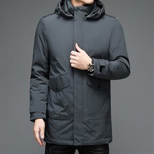 B-N2197冬季男士棉服外套男装可脱卸帽修身加棉保暖潮流P115，男装棉衣，电商B360