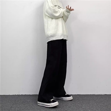 W11057-P38特批网图现货新款复古纯色直筒休闲裤工装纯棉长裤，男装工装外套，星座1608
