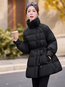 现货，2025新款羽绒服女冬季中长款面包服时尚宽松加厚外套潮图片