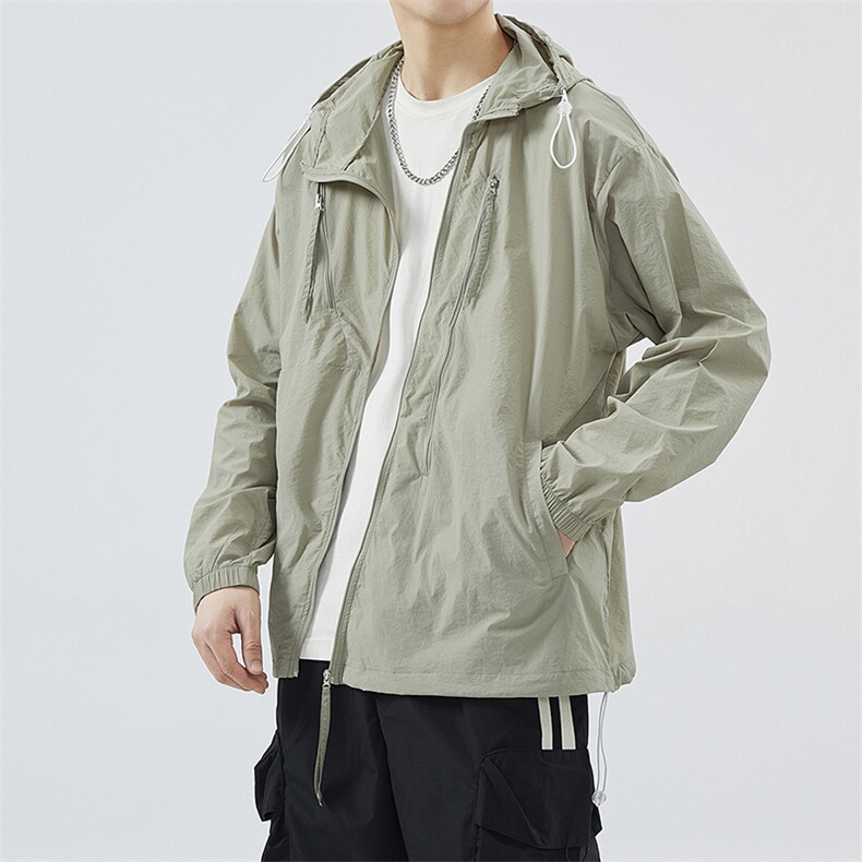F715P55防晒指数50+薄款宽松大码港风防晒衣夹克皮肤衣，男装防晒衣，星座1204-3