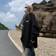 美式潮牌复古灯芯绒卫衣男女宽松圆领拉链设计感外套WY710-p52，男装卫衣，星座1008