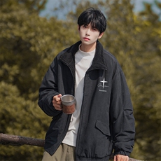 两面穿棉衣DT2221-TP125控价168冬季Cityboy时尚宽松加绒棉服，男装棉衣，电商A102-1