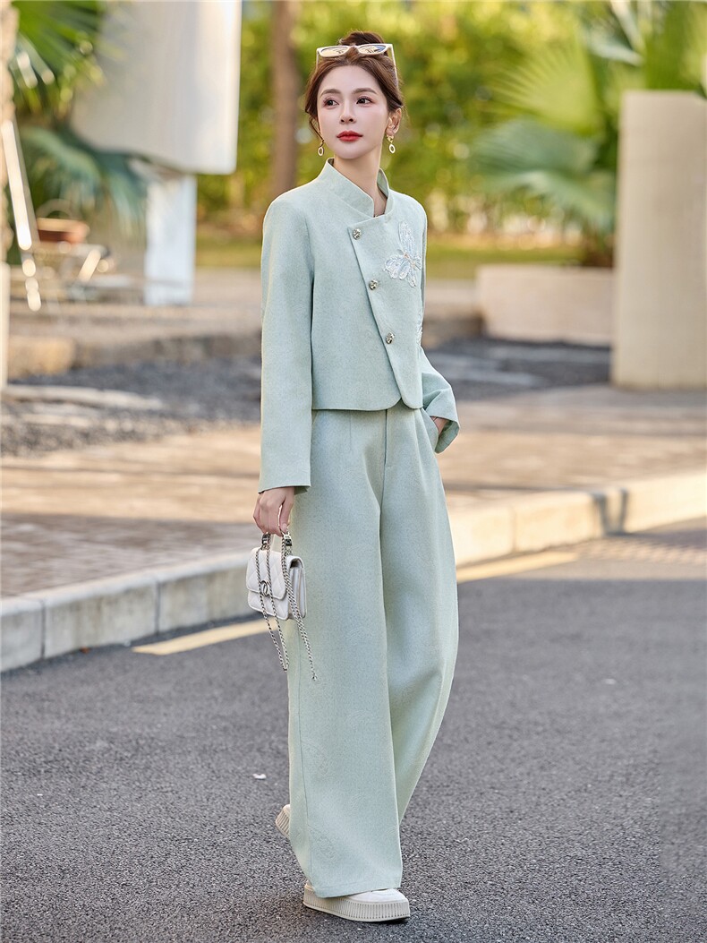 2026春季新款淑女气质御姐炸街两件套套装,女装套装/套裙,伊仟回