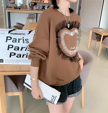 爱心卫衣，女装卫衣/绒衫，依诺阁