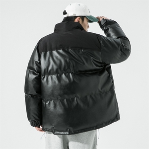 加厚皮棉衣男冬季立领休闲男士棉服拼接棉袄潮流A266-P01-P80图片