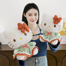 壮壮熊网供 田园凯特猫安抚玩具女生男生生日礼物可爱甜美玩具