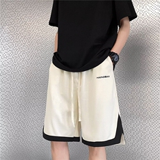 五分裤男女韩版潮流宽松百搭拼色2026夏季ins休闲短裤K6227-P35，男装休闲裤，星座412-2