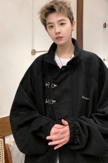 重磅！麂皮绒复合夹克飞机扣外套CP43-特P60控价：108，男装夹克，电商B371