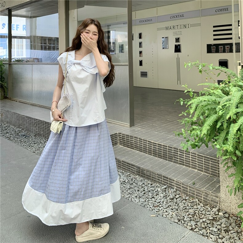 6.5设计感休闲风时尚两件套,女装套装/套裙,2D045