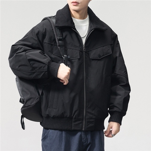 GENIOLAMODE美式可拆卸加厚保暖棉服翻领外套男秋冬棉袄工装夹克图片