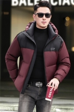 2025秋冬男士连帽羽绒服外套轻奢商务休闲短款90绒子白鸭绒羽绒服，男装羽绒服，钱塘723