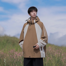 815A-MJ78362-65特春秋装新款拼接登山服三防冲锋衣外套夹克，男装夹克，星座815A