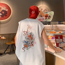 得物抖音直播品质纯棉250克重磅男无袖背心T恤T538P28控39，男装T恤，电商C408(原B339-1)