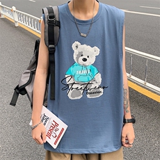 夏季港风宽松青少年休闲背心TC1116-P25，男装T恤，星座717