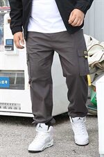日系加肥加大码男束脚休闲裤弹力工装裤5032-1_8802，男装休闲裤，星座1516-1