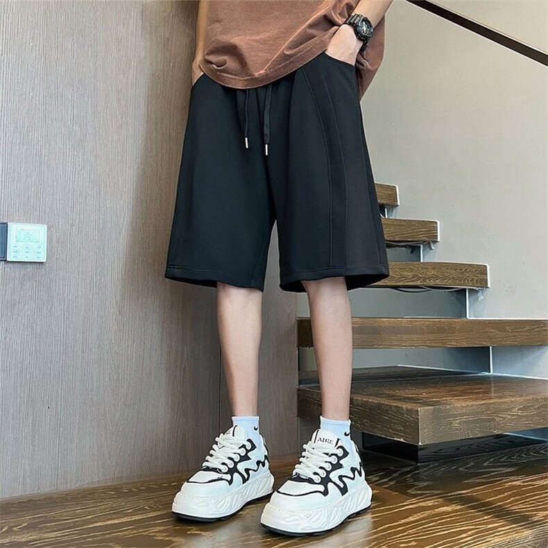 短裤男款美式宽松直筒夏季百搭运动休闲五分裤子男短裤Dk2236-p35,男装牛仔裤,星座302B
