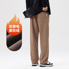 A178-1DY518AP85雪尼尔面料秋冬季加绒美式休闲卫裤，男装休闲裤，电商A178-1