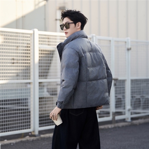 3777-M-3XL-P205标50绒社会小伙男士休闲立领百搭保暖羽绒服图片