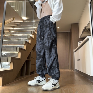 量大优 供视频 扎染灯芯绒束脚休闲裤男 CP83-特P35图片