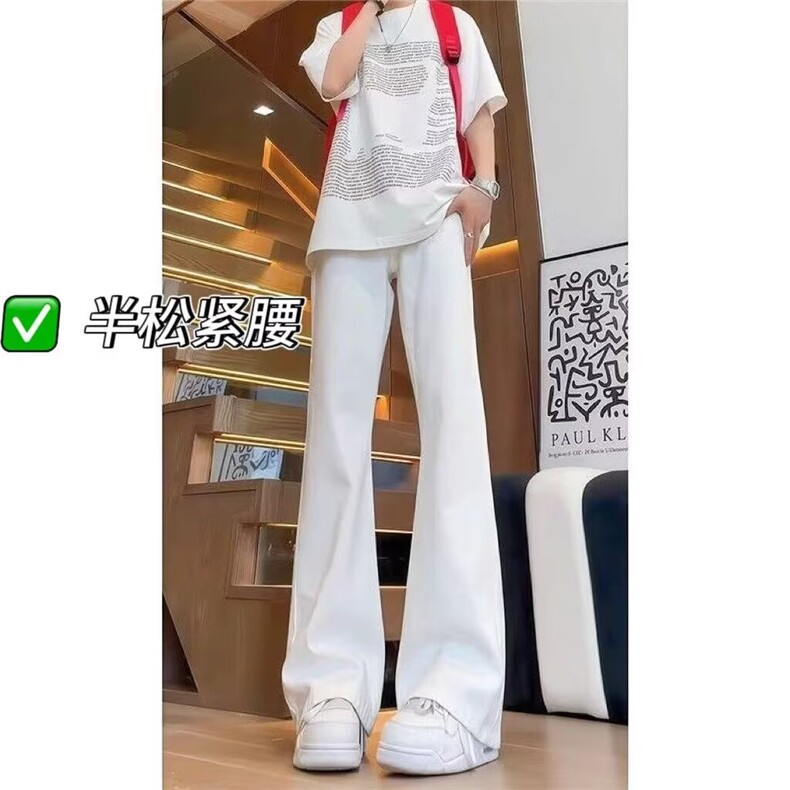 牛仔裤男春秋薄款男士修身休闲裤美式复古高街裤男款直筒裤子图片