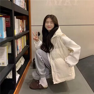 2301#高品质光版秋冬手塞棉立领门襟棉服马甲图片