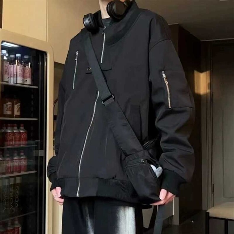 1506-1/JJK5701/P43春秋季新款宽松百搭设计感棒球服男女同款夹克,男装夹克,星座1506-1