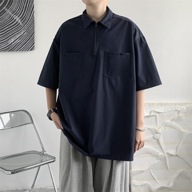 夏季翻领polo衫短袖T恤男潮牌韩版潮流简约宽松休闲W3231-P30,男装T恤,星座512-2