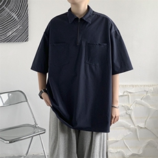 夏季翻领polo衫短袖T恤男潮牌韩版潮流简约宽松休闲W3231-P30，男装T恤，星座512-2