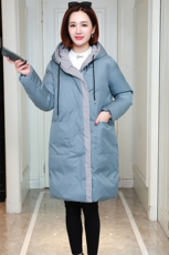 个性时尚潮流连帽棉衣/棉服2020年冬季中长款优雅，女装棉衣/棉服，奕阳依阁