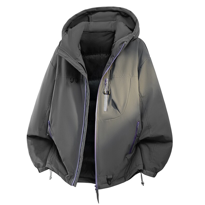 311B-1-YZ-9233-P195控339大码潮牌提花情侣百搭立领羽绒服，男装羽绒服，星座311B-1