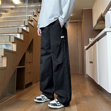 秋冬季新款美式潮牌宽松直筒休闲裤加厚阔腿工装裤J8011-P45特批，男装工装外套，星座509