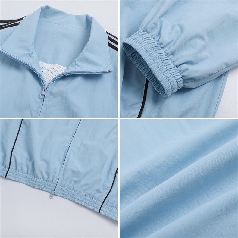 美式撞色条运动夹克机能风复古防水冲锋衣男女C64153-TP5598,男装夹克,电商A102