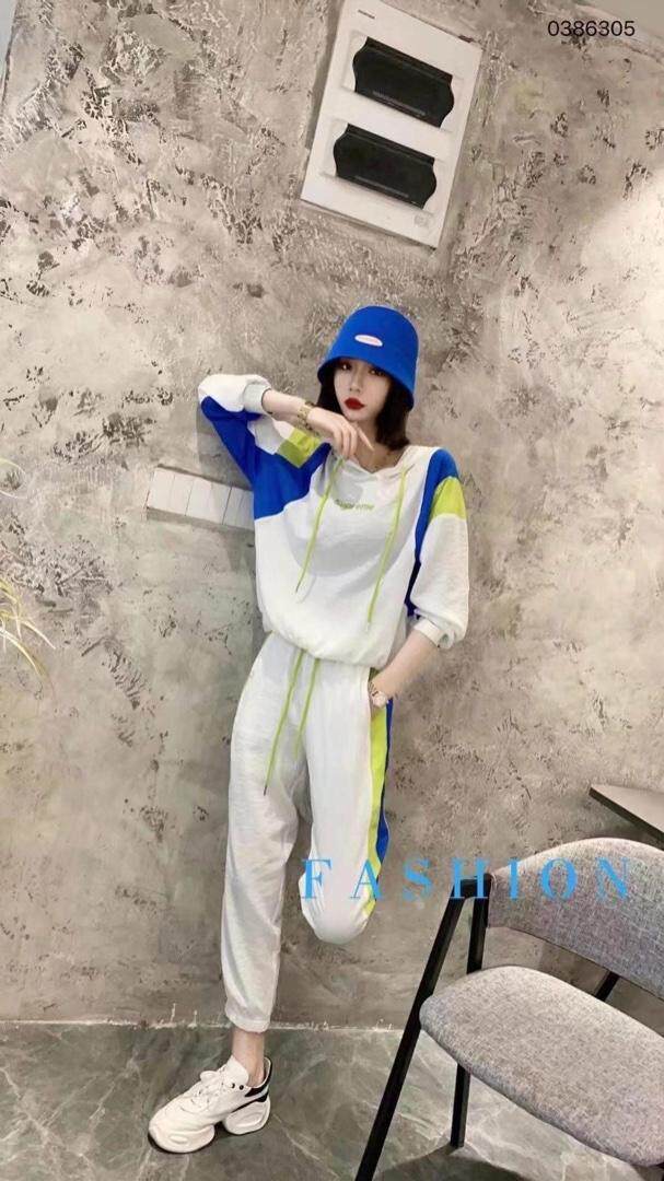 新款拼色套装，女装职业装，娇姿百合