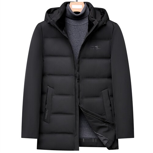新款羽绒服连帽可脱卸冬季男士保暖休闲90白鸭绒外套DS2162-P235，男装羽绒服，电商B212（原钱塘6029）