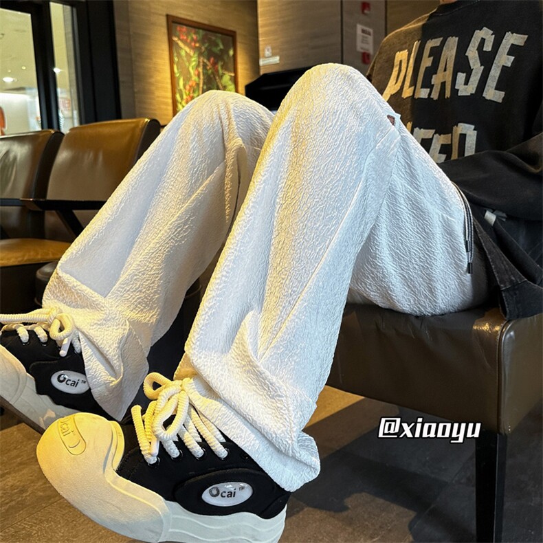 XZ616春季新款设计肌理感褶皱休闲裤长裤TY2428P55控68,男装牛仔裤,星座512A（原616）