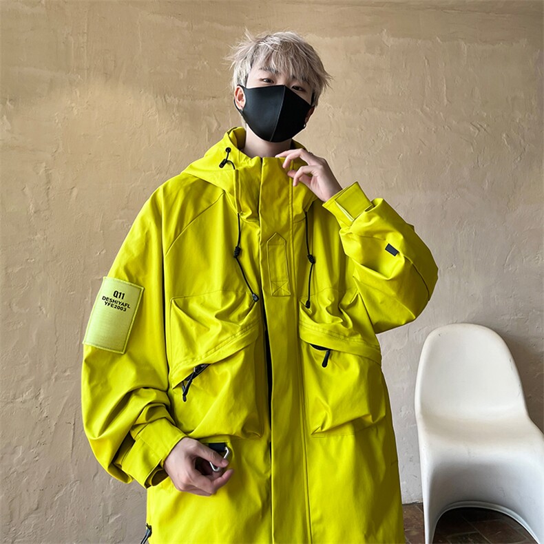 8XL-M特大码冲锋衣防水宽松工装风男夹克外套JK1306P90控118,男装夹克,电商D206-1