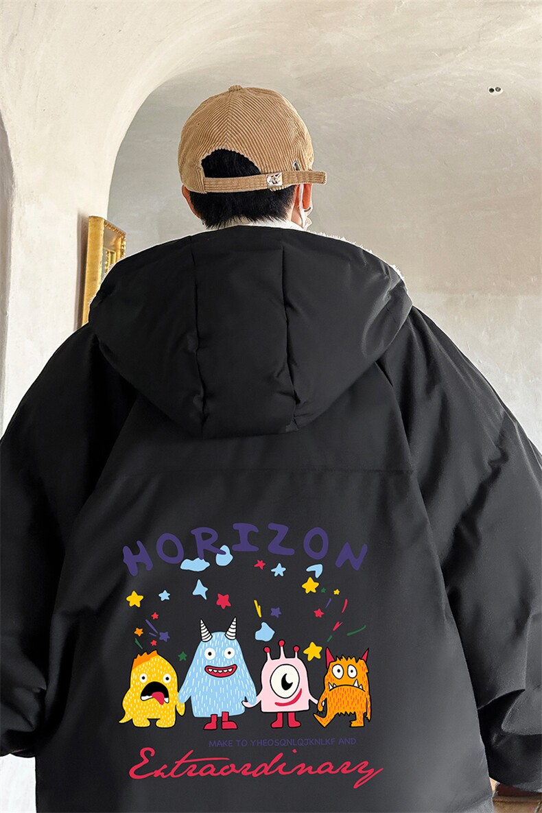 控128加绒面包服男大码羊羔毛棉衣男MY16355-P100,男装棉衣,电商A040