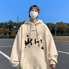 抖音得物供货可提供视频春装重磅美式宽松连帽卫衣DL2452，男装卫衣，电商A486-1