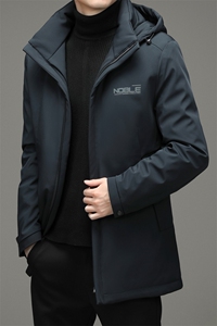 冬季新款中年可脱卸羽绒服爸爸装加厚保暖男装外套DFLDY1020-P300图片