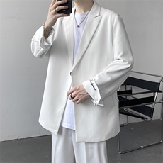 西服男韩版潮流刺绣帅气2025秋冬季新款ins宽松百搭外套W3227-P62，男装西服，星座412