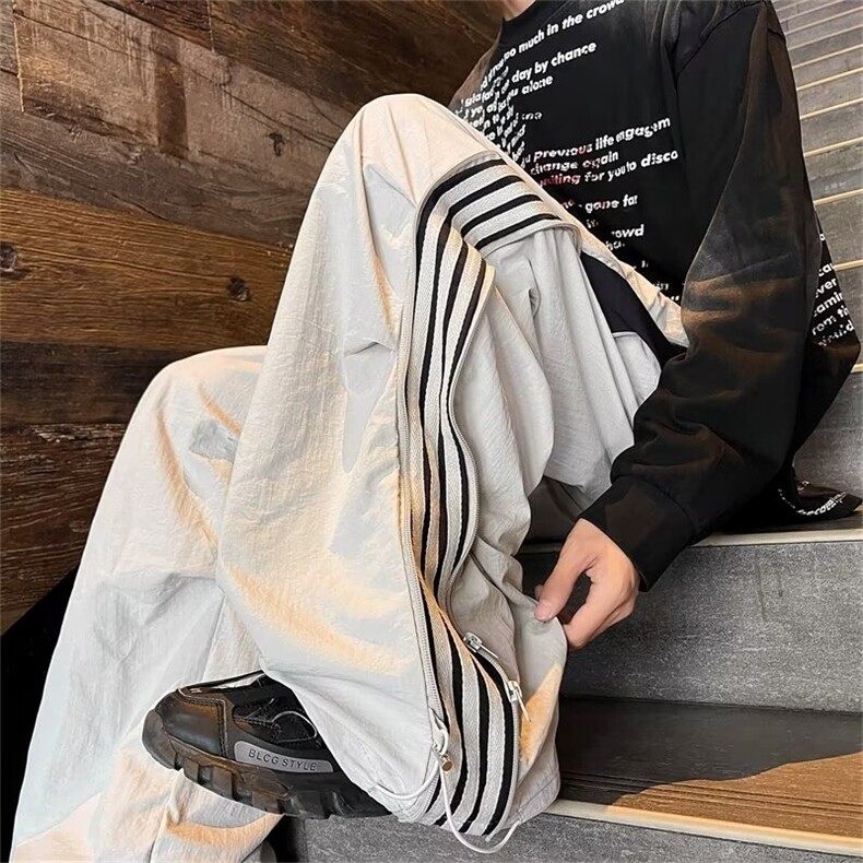 秋季冲锋裤降落伞兵裤休闲裤男高街长裤子G1544/P45图片