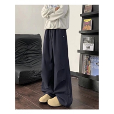 工装阔腿裤秋冬新款加绒加厚高腰宽松显瘦束脚休闲裤常规加绒，男装工装外套，星座1013-1