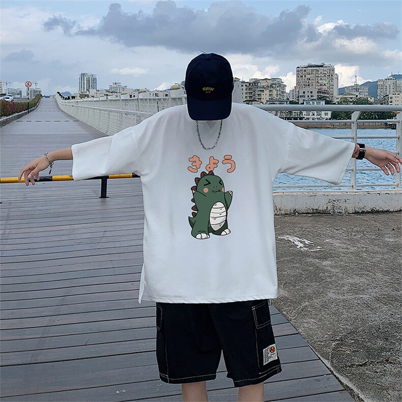 Q11037-P30春夏季七分袖t恤男大码五分袖男短袖中袖,男装T恤,电商A040