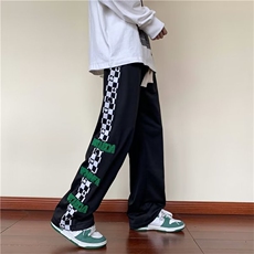218-1-P40-B437新款时尚休闲侧边毛巾绣宽松裤，男装休闲裤，四季星座218-1