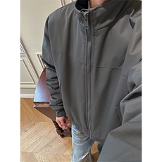 男士冬装棉服加棉厚款教练户外夹克外套硬挺立领棉衣MF3665-特P62，男装夹克，电商B295