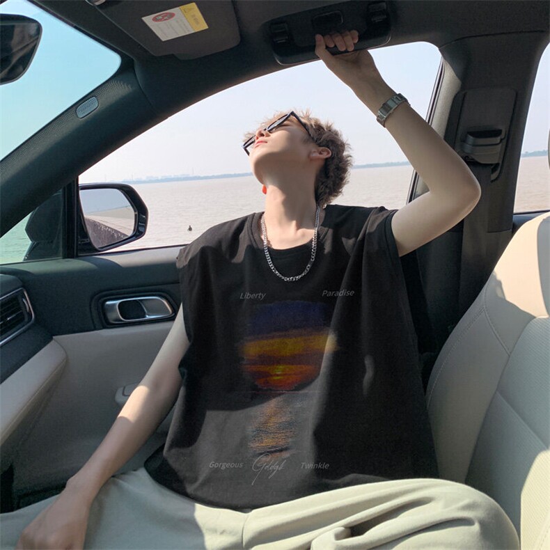 夏季新款外景重磅港风宽松背心男潮牌运动坎肩无袖T恤BX00511/P25，男装背心/马甲，电商B316