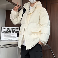 MY9098/P110棉衣男冬季连帽加绒加棉加厚珊瑚绒棉袄羊羔绒面包服，男装棉衣，电商A141