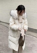 韩版大毛领羽绒服，女装羽绒服，POHIO葆伊