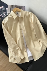 棉纯棉衬衫成衣水洗休闲韩版美式衬衫宽松纯色衬衣GC27-P35，男装衬衫，星座301C-5